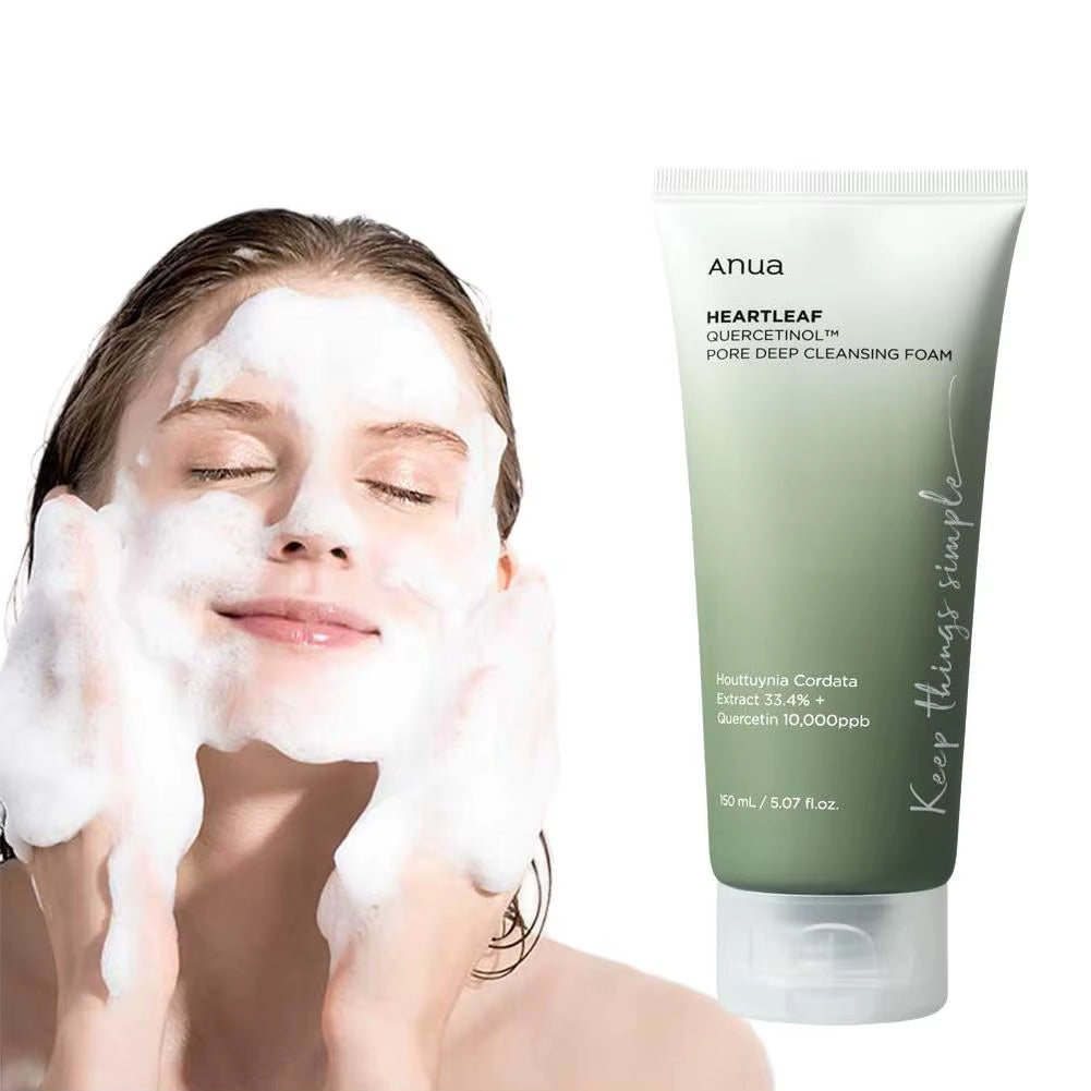 Anua Cleanser Heartleaf Oil Facial Cleanser Korean Original Form Moisturizing Soothing Skin Care Heartleaf Oil Control Cleanser